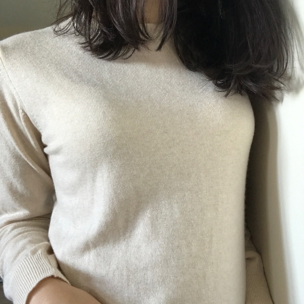 Cream CASHMERE Sweater